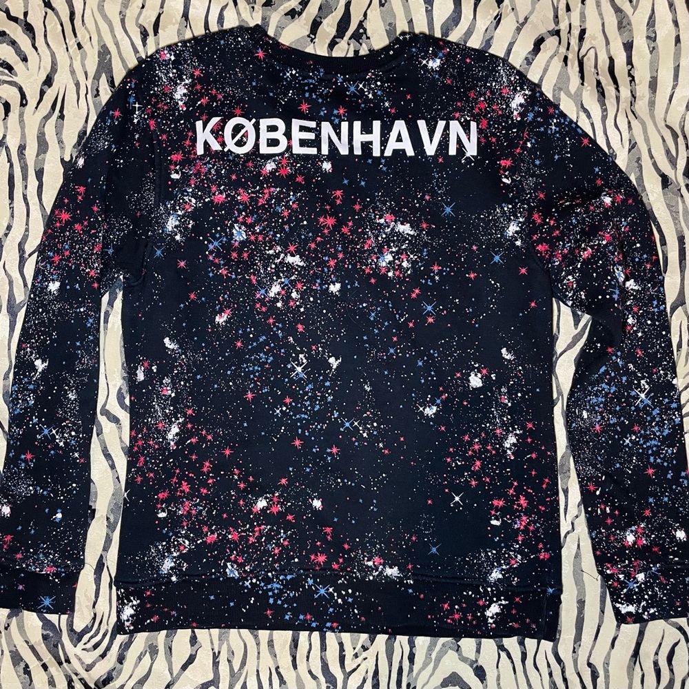 Punk Royal Paint Splatter Crewneck Sweatshirt 🔥XL